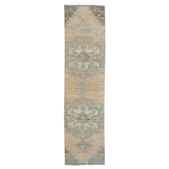 Z511 Handwoven Vintage Rug 2'4 x 9’3