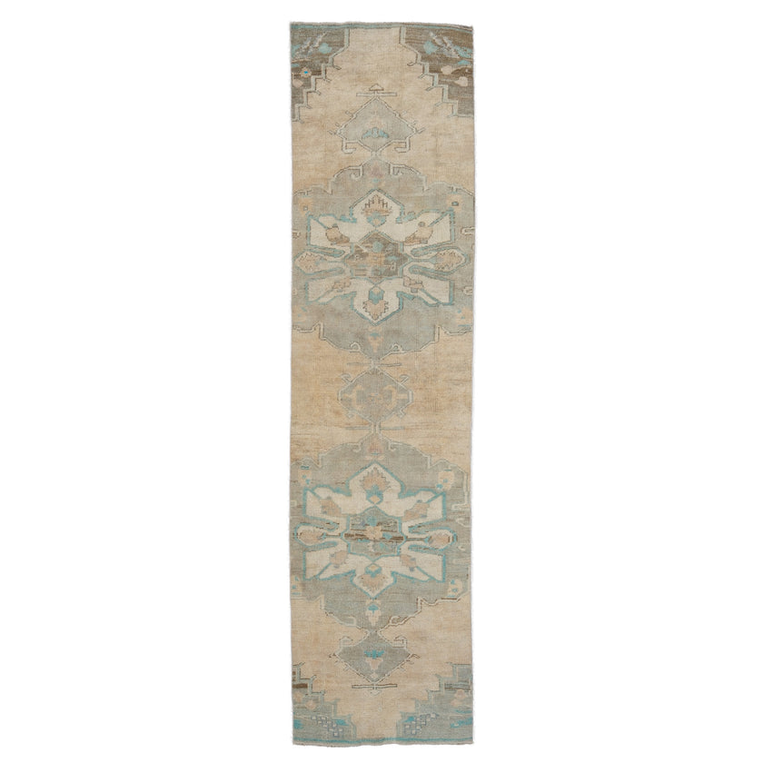 Z511 Handwoven Vintage Rug 2'4 x 9’3