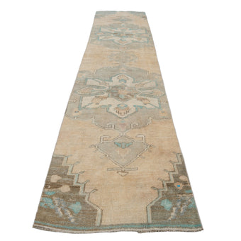 Z511 Handwoven Vintage Rug 2'4 x 9’3