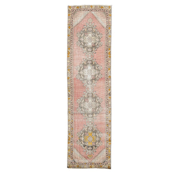 Z519 Handwoven Vintage Rug 2'5 x 9’1
