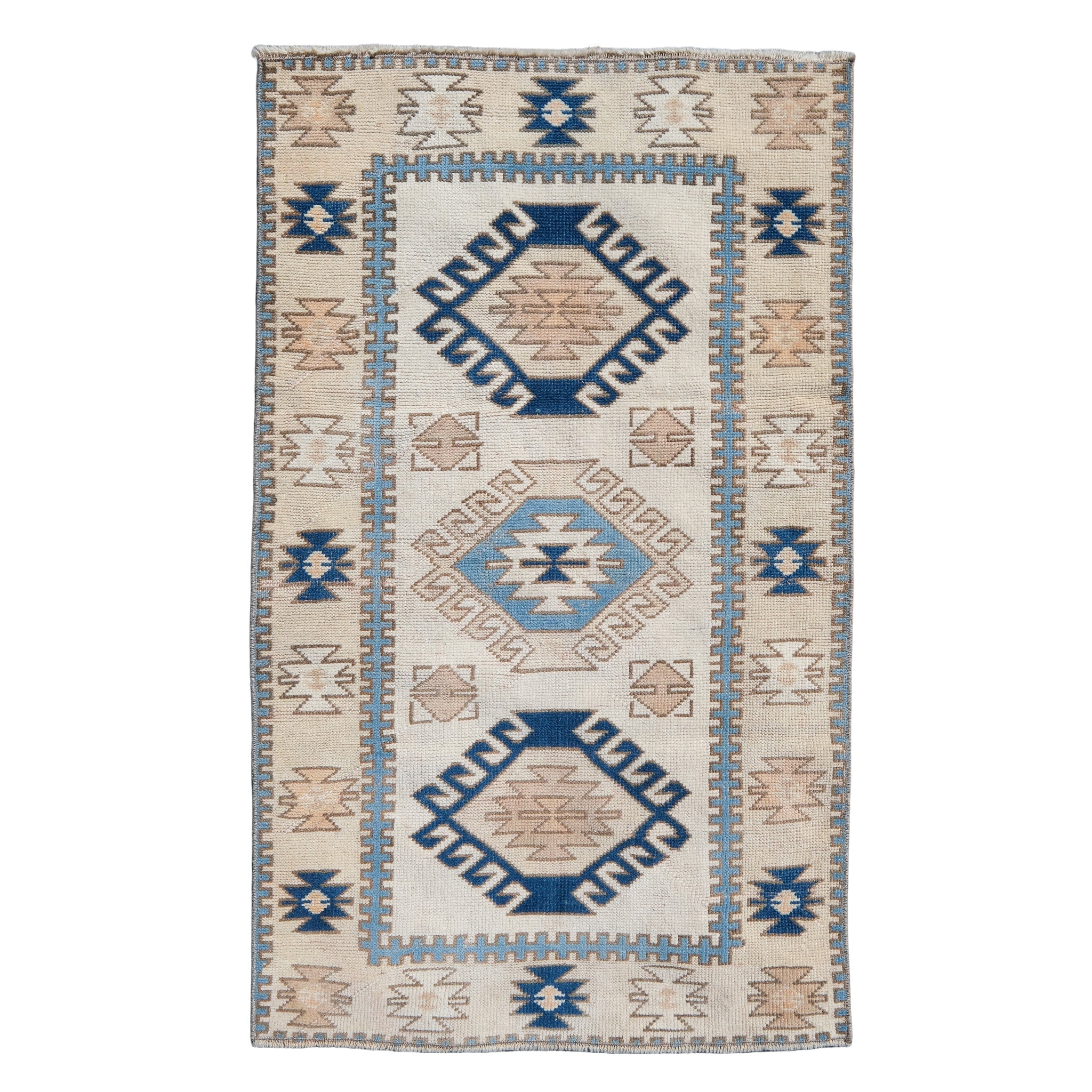 専用　2点セット【60's Vintage rug】188×102cm nuLOOM Jacquie Vintage Floral Silver 8 ft. x 10 ft. Area Rug