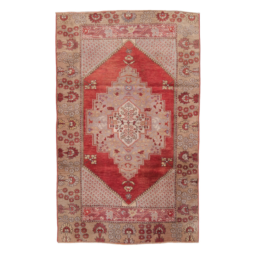 Z527 Handwoven Vintage Rug 3'5 x 5’5