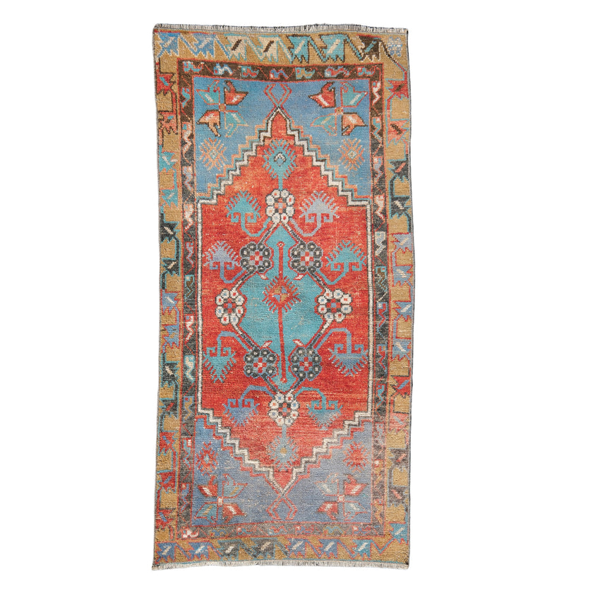 Z529 Handwoven Vintage Rug 2'5 x 4’11