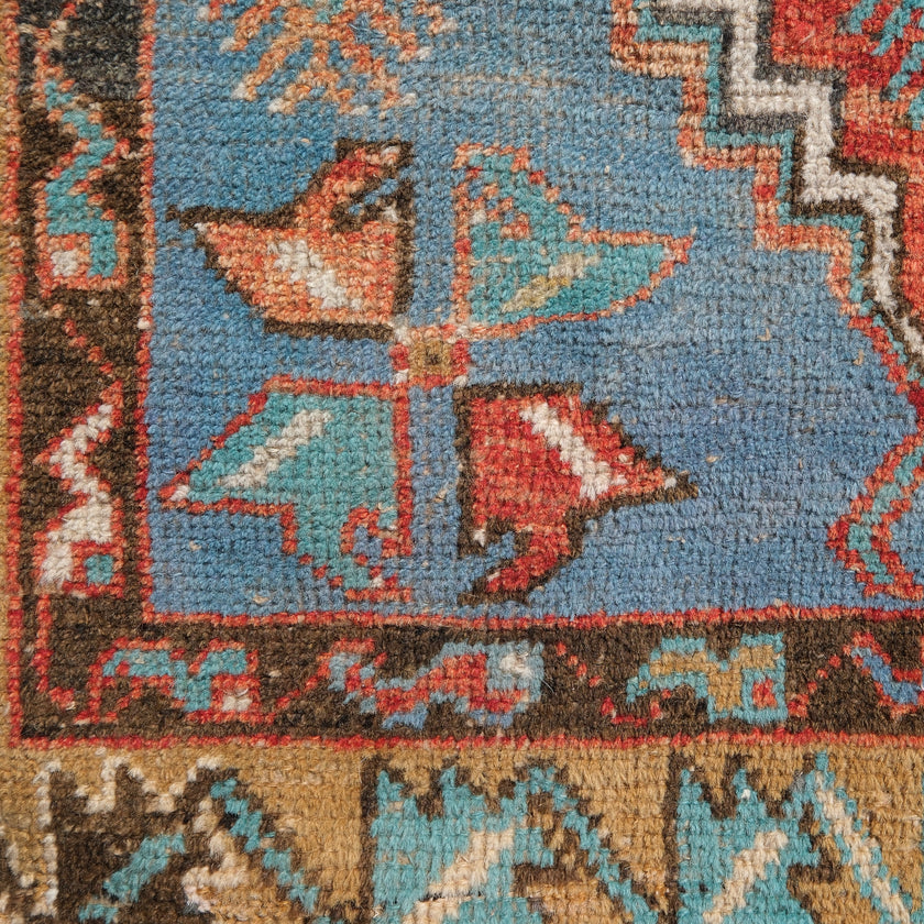 Z529 Handwoven Vintage Rug 2'5 x 4’11