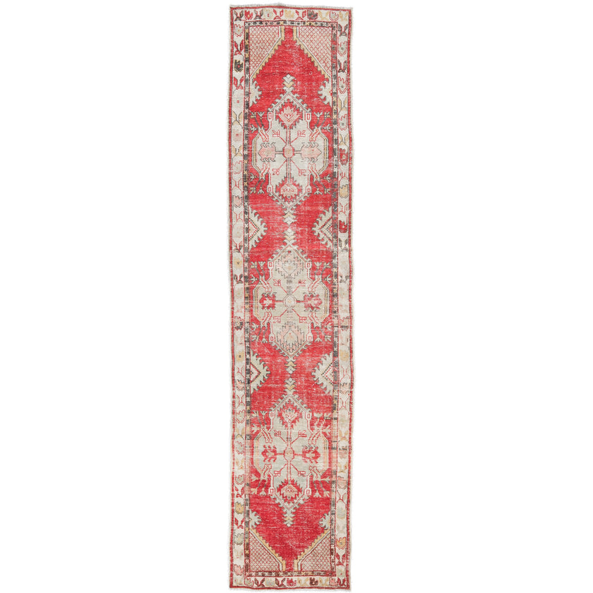 Z531 Handwoven Vintage Rug 2'8 x 12’5