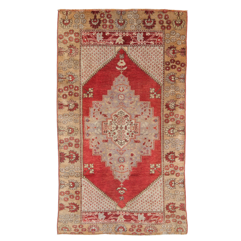 Z532 Handwoven Vintage Rug 3'4 x 5’9