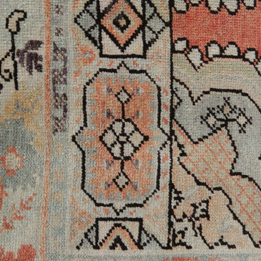 Z537 Handwoven Vintage Rug 2'1 x 5’11