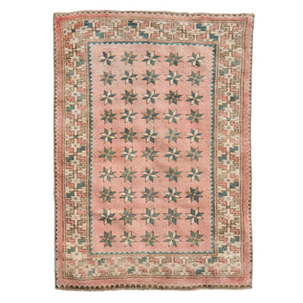 Z538 Handwoven Vintage Rug 3'2 x 4’5