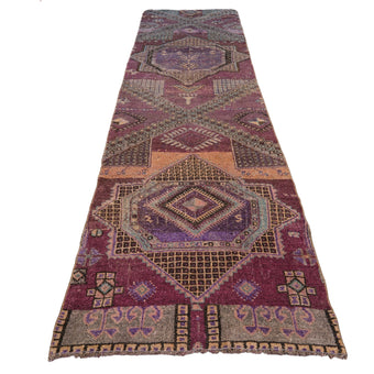 Z540 Handwoven Vintage Rug 3'3 x 12’1