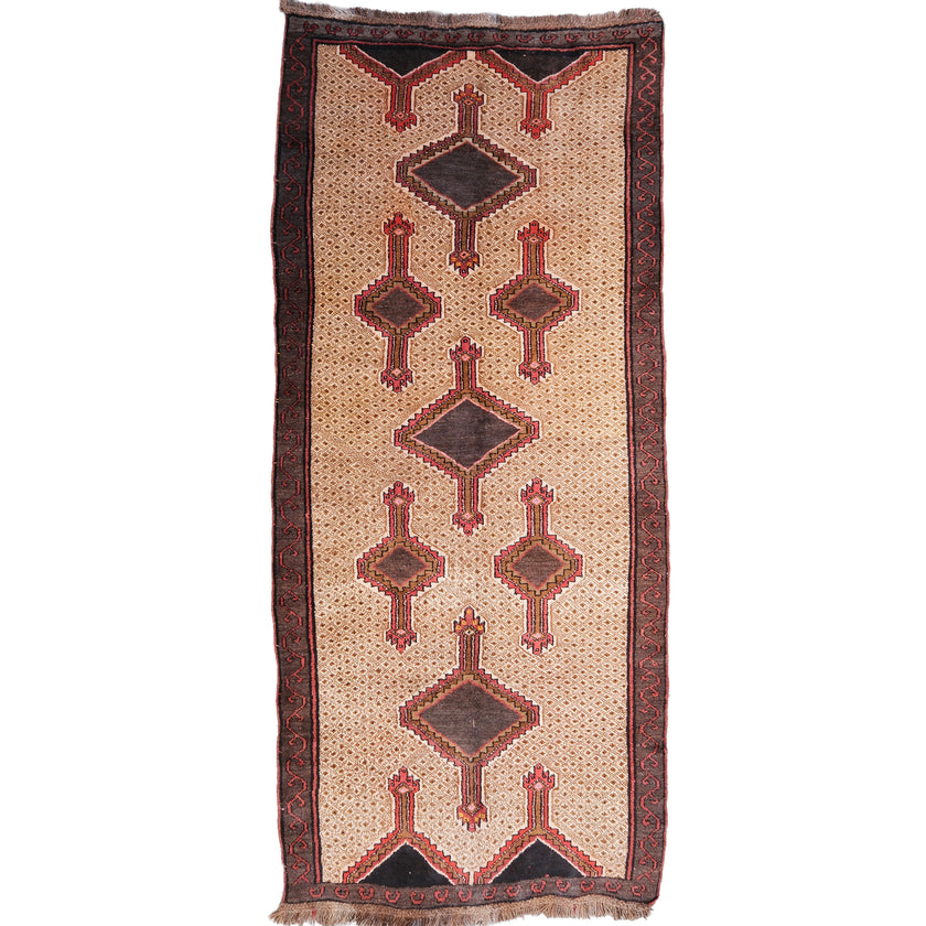 Z542 Handwoven Vintage Rug 5'4 x 11’10