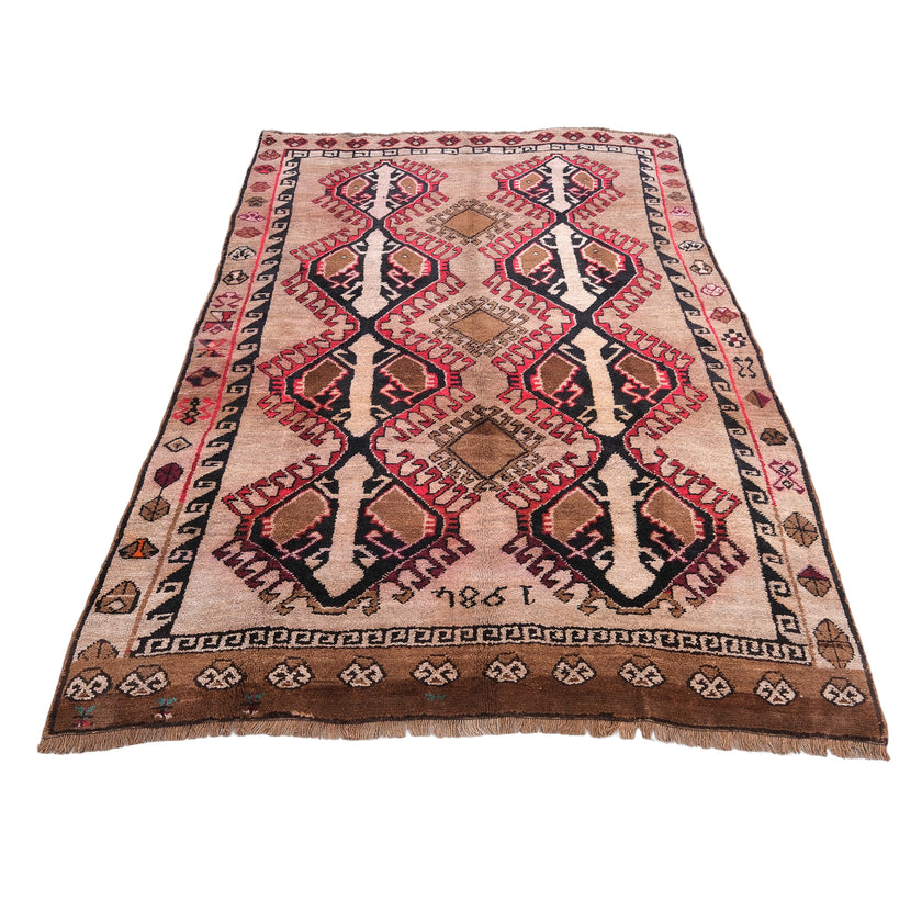 Z551 Handwoven Vintage Rug 7'2 x 10
