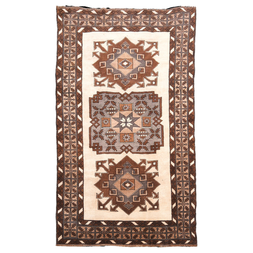 Z564 Handwoven Vintage Rug 5’3 x 9