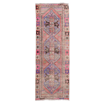 Z567 Handwoven Vintage Rug 2'7 x 7’4