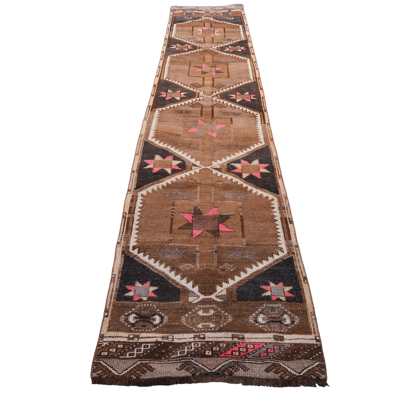 Z577 Handwoven Vintage Rug 2’5 x 13