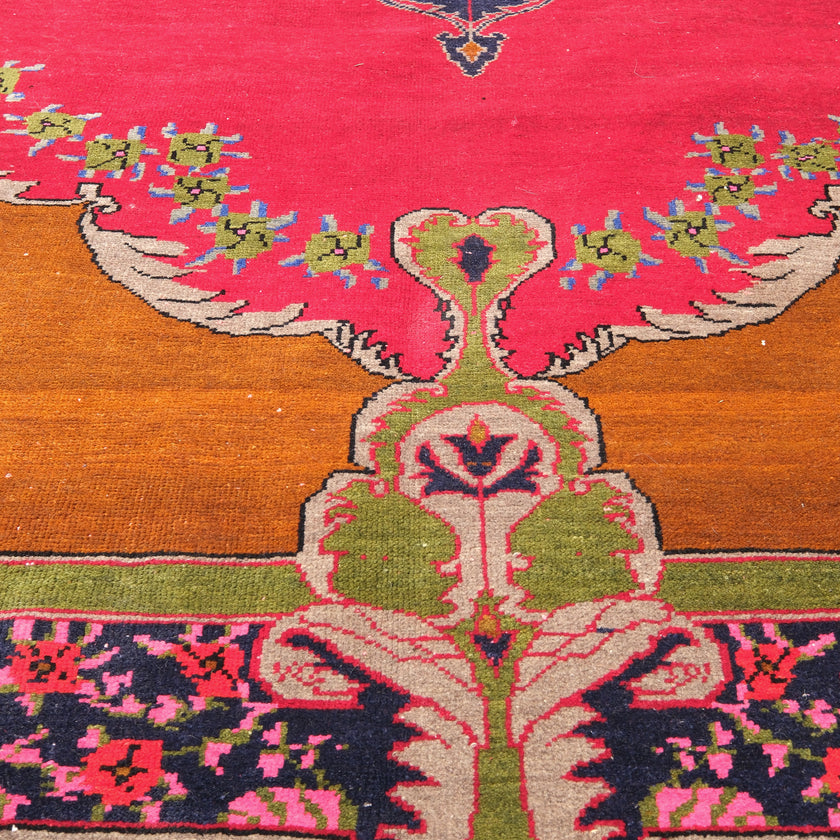 Z579 Handwoven Vintage Rug 7’7 x 11