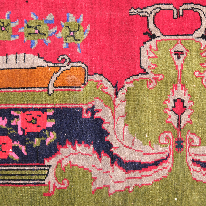 Z579 Handwoven Vintage Rug 7’7 x 11