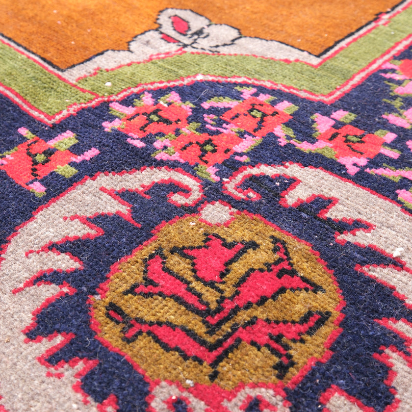 Z579 Handwoven Vintage Rug 7’7 x 11