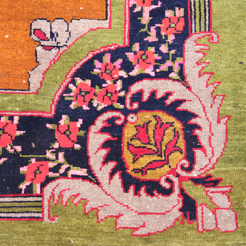 Z579 Handwoven Vintage Rug 7’7 x 11