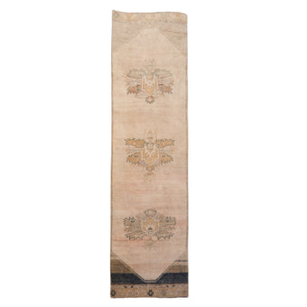 Z587 Handwoven Vintage Rug 3'3 x 10’9