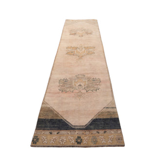 Z587 Handwoven Vintage Rug 3'3 x 10’9