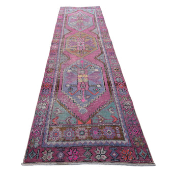 Z597 Handwoven Vintage Rug 2’7 x 9