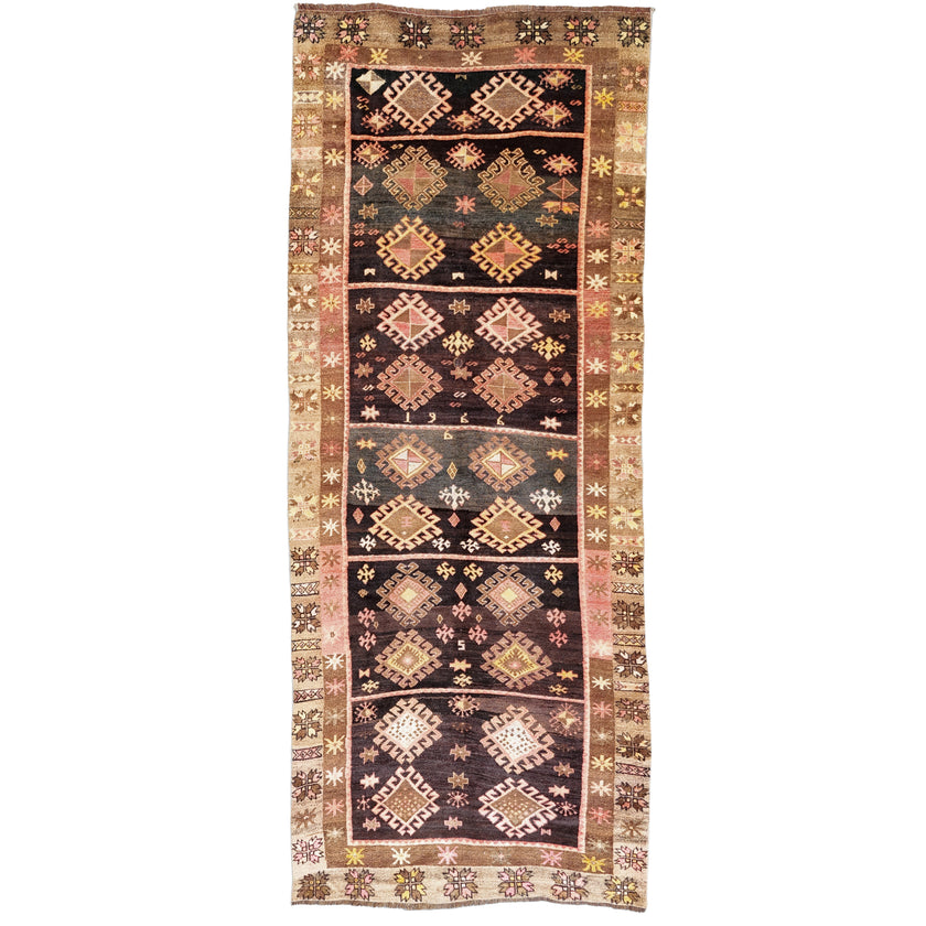 Z605 Handwoven Vintage Rug 4’11 x 12’5