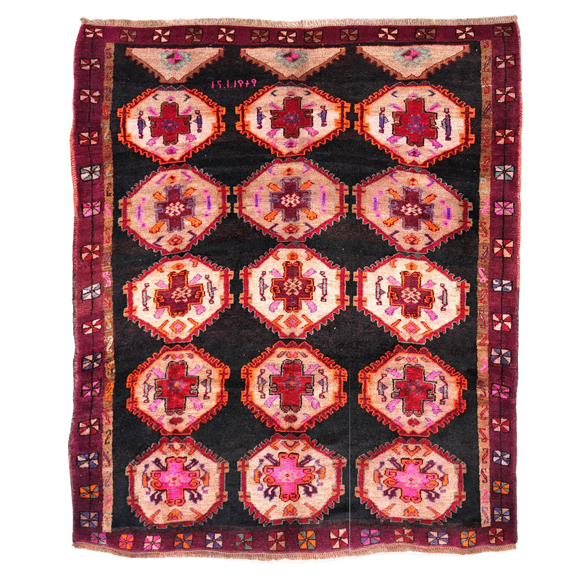 Z612 Handwoven Vintage Rug 8’6 x 9’11