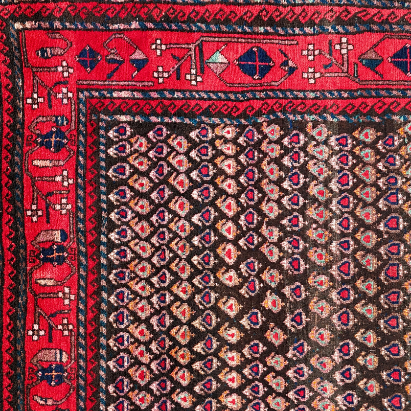 Z613 Handwoven Vintage Rug 5'9 x 10’7