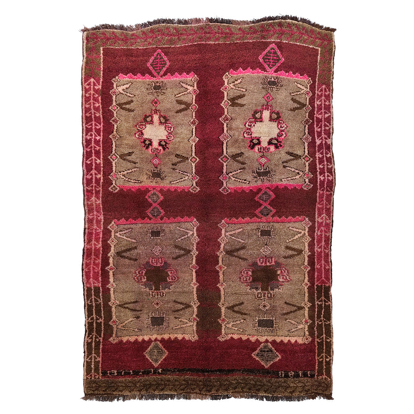 Z623 Handwoven Vintage Rug 6'11 x 10’2