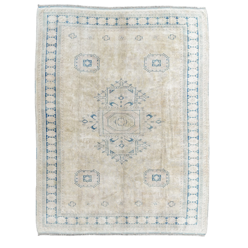 Z624 Handwoven Vintage Rug 9'3 x 11’11