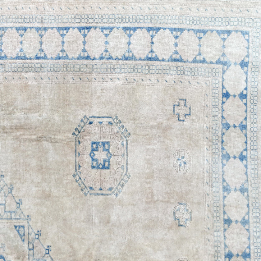 Z624 Handwoven Vintage Rug 9'3 x 11’11