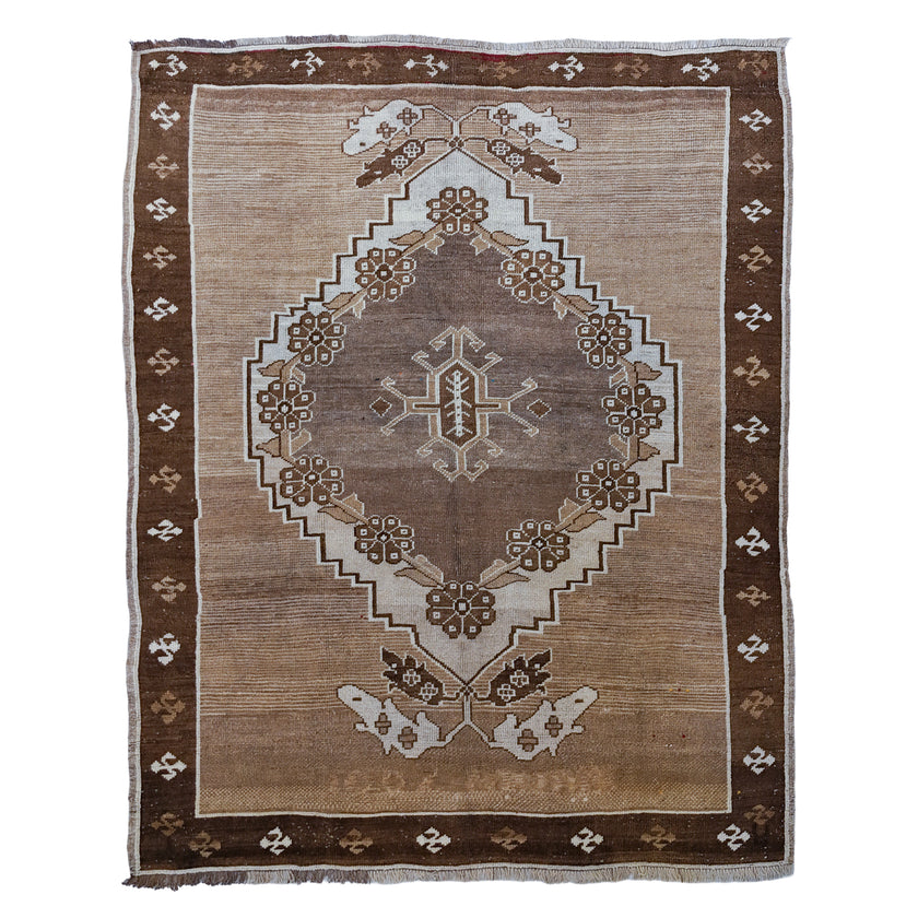 Z625 Handwoven Vintage Rug 7'4 x 8’10