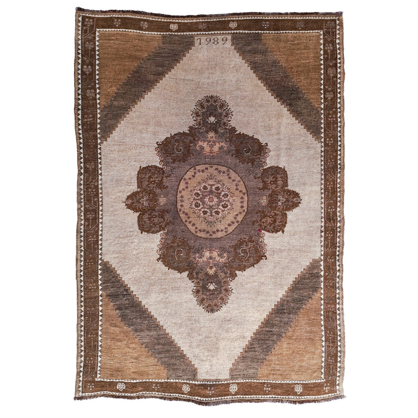 Z626 Handwoven Vintage Rug 6'10 x 9’8