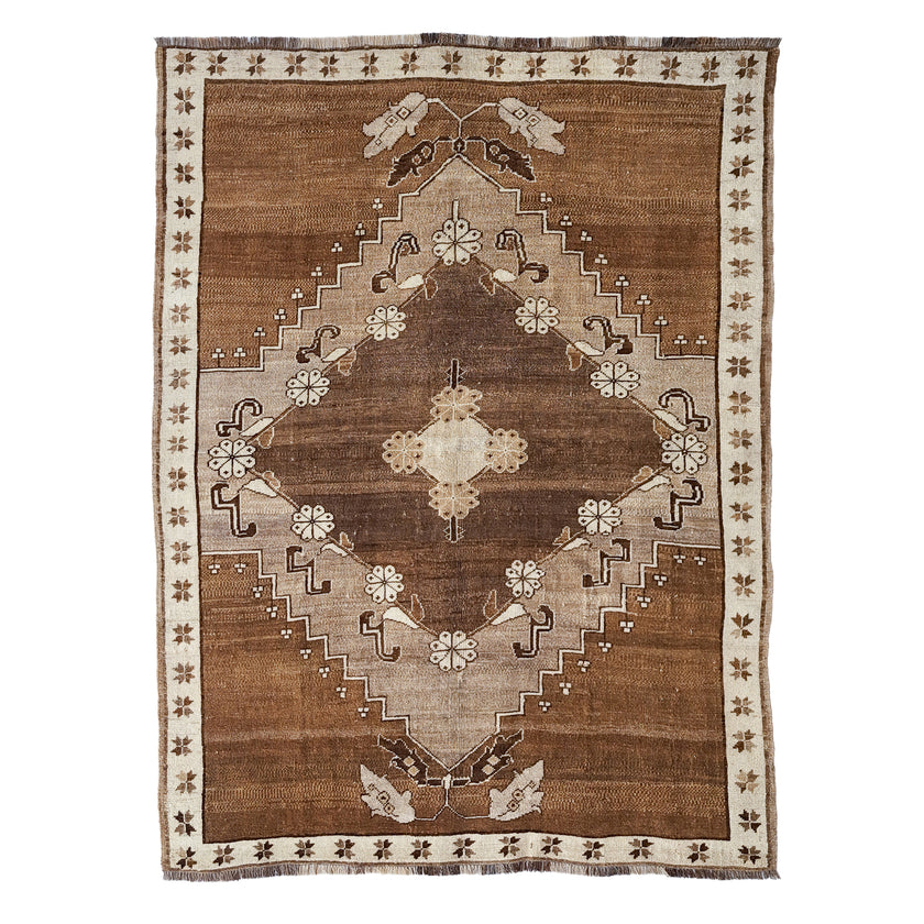 Z628 Handwoven Vintage Rug 6'2 x 8’2