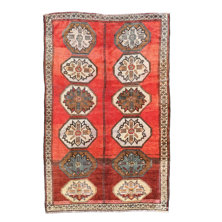 Z639 Handwoven Vintage Rug 6'6 x 10’3