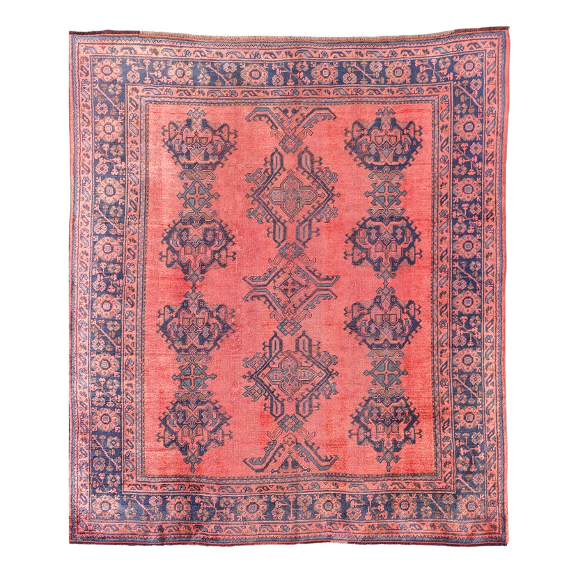 Z649 Handwoven Vintage Rug 8'3 x 9’6