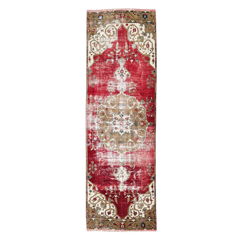 Z652 Handwoven Vintage Rug 2'10 x 9’3