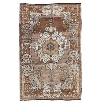 Z654 Handwoven Vintage Rug 7 x 10’9