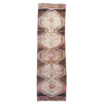 Z659 Handwoven Vintage Rug 3'3 x 11’2