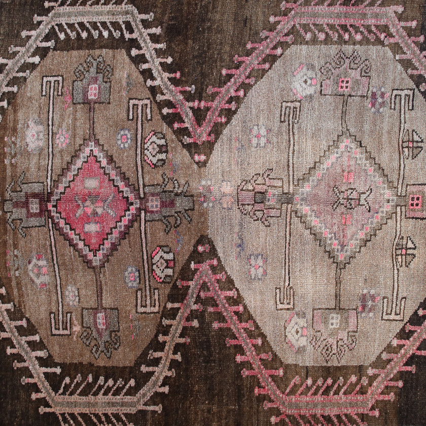 Z659 Handwoven Vintage Rug 3'3 x 11’2