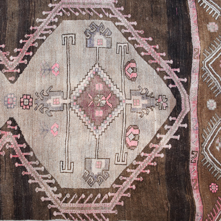 Z659 Handwoven Vintage Rug 3'3 x 11’2