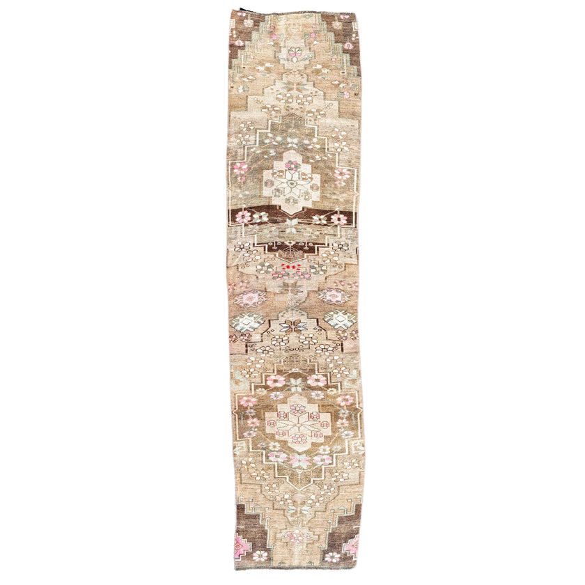 Z660 Handwoven Vintage Rug 2'10x12’3