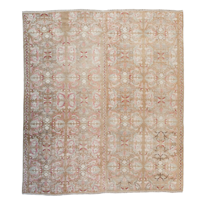 Z662 Handwoven Vintage Rug 9'6 x 10’8