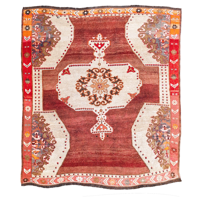 Z663 Handwoven Vintage Rug 10 x 11’4