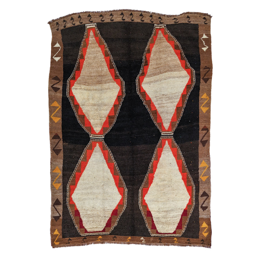 Z666 Handwoven Vintage Rug 5'11 x 8’5