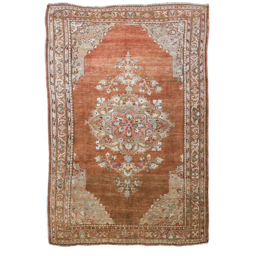 Z667 Handwoven Vintage Rug 7'4 x 10’9