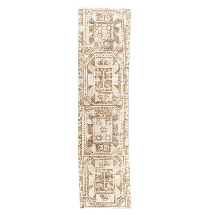 Z671 Handwoven Vintage Rug 2'8 x 10’7 ELEVATOR HALL