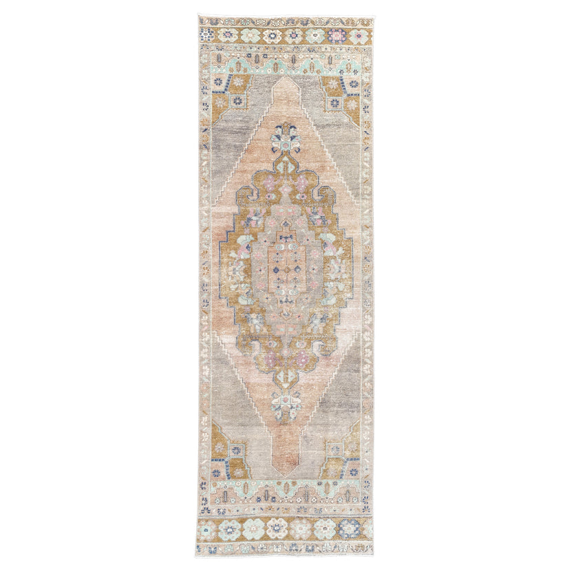 Z682 Handwoven Vintage Rug 3'3x10