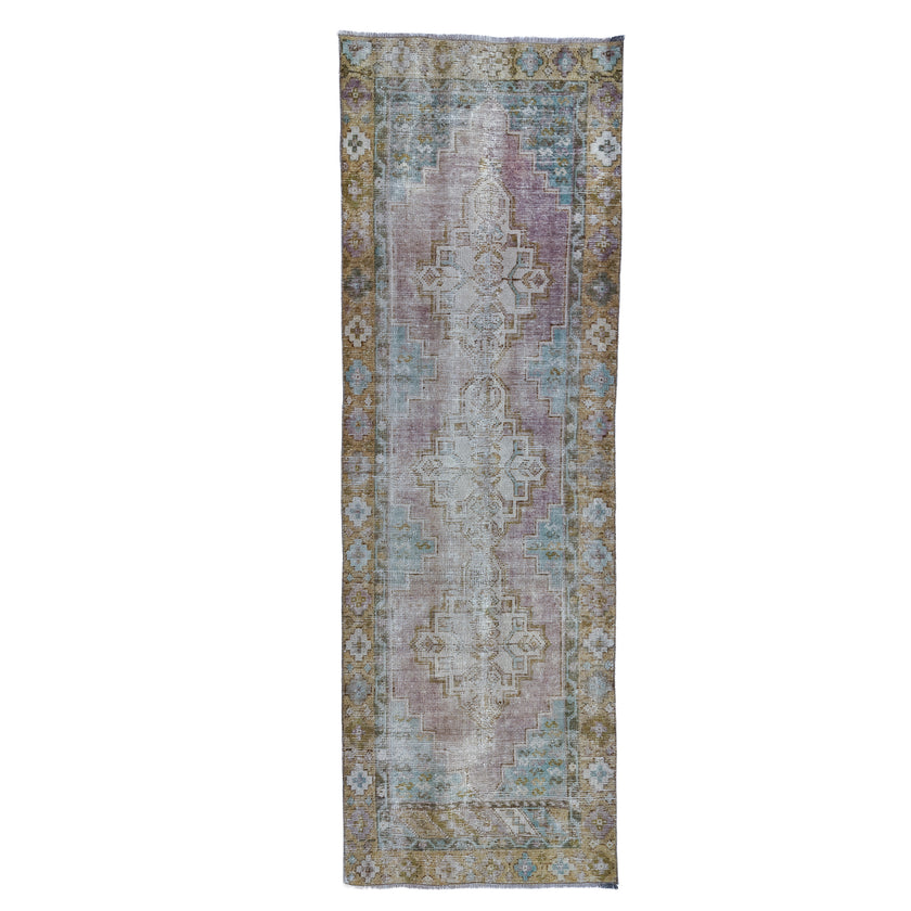 Z685 Handwoven Vintage Rug 2'6 x 7’7