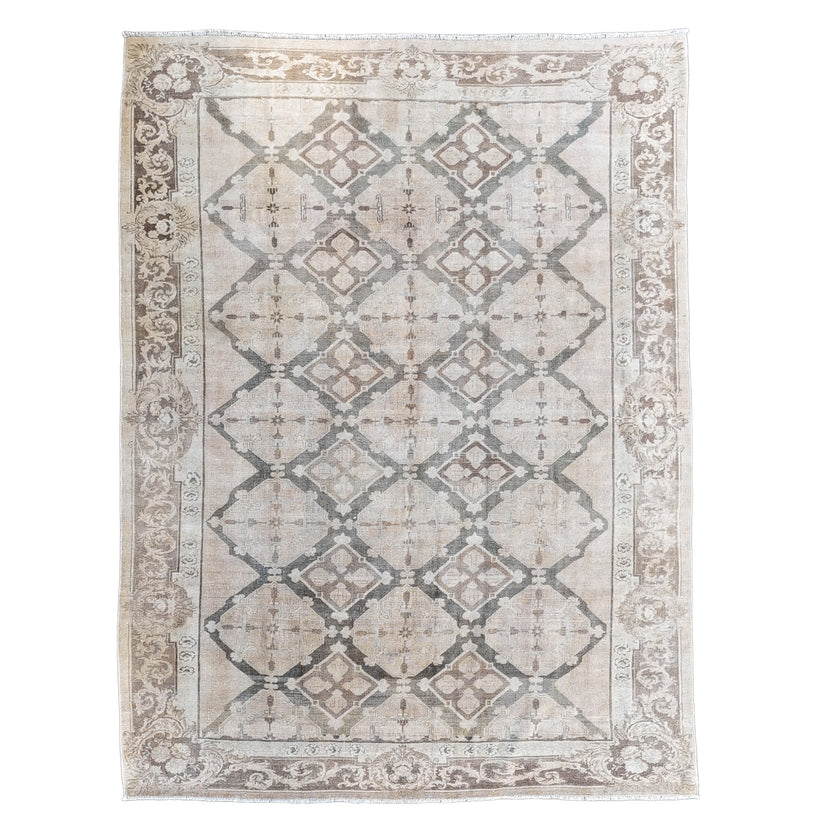 Z716 Handwoven Vintage Rug 9’5 X 13